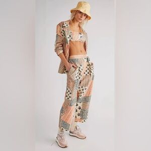 Free people block party 3 piece summer suit..statement suit!NWOT! Very RARE!